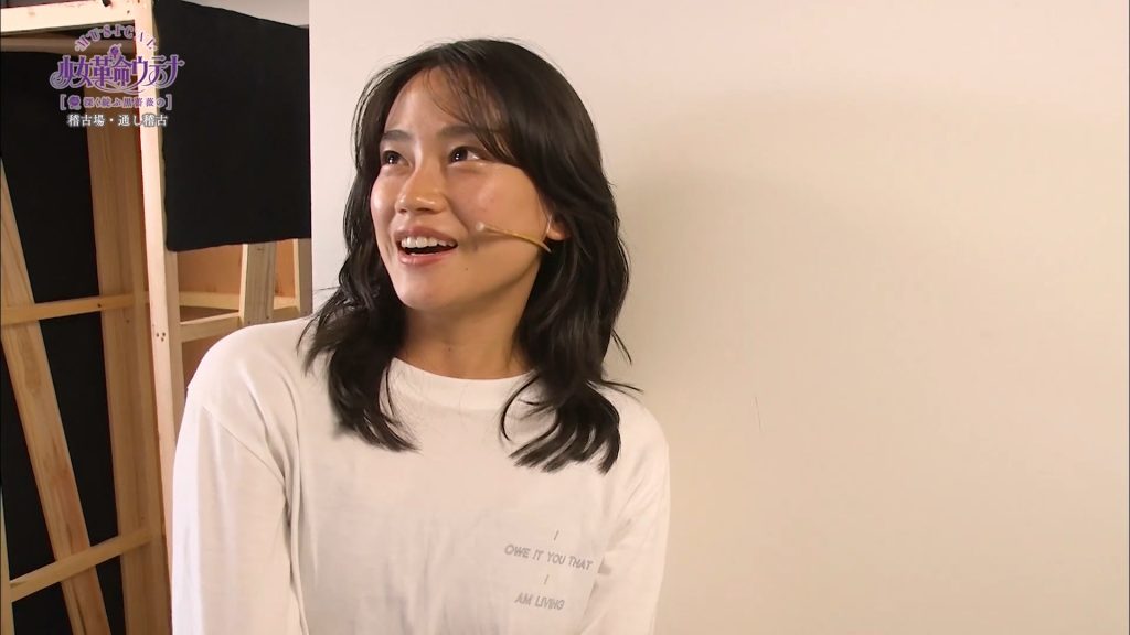 Yuka Yamauchi (Anthy) in the 2019 behind the scenes extras.